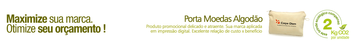 PORTA MOEDAS ALGOD�O