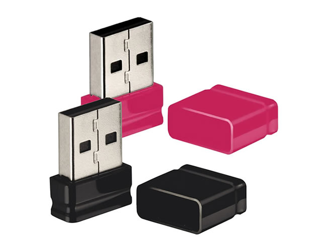 Kit 2 Pen Drives 8GB Nano - Multilaser - Preto + Rosa